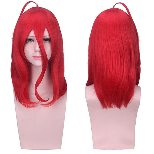 Sand Bright Red Rinka Haircut Dull Hair Fixed Cos Wig