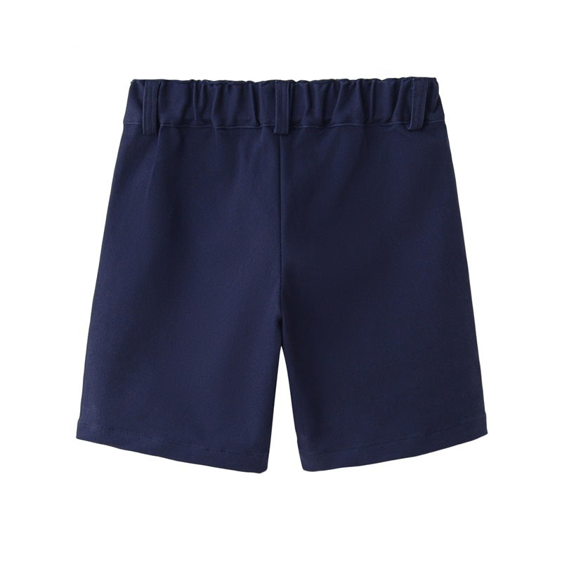 Children's Cotton Middle Boys Dark Blue Primary School Children's Pants