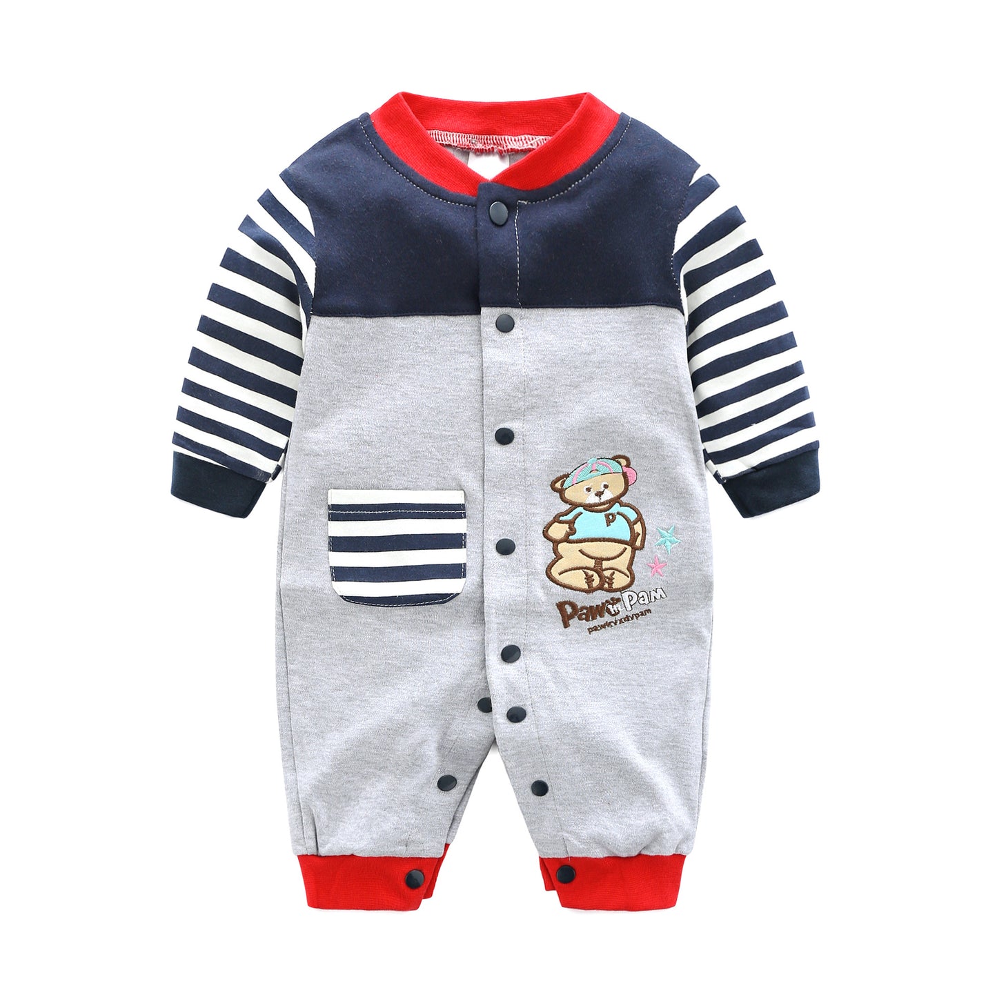 Jumpsuit Class Pure Cotton Korean Short-sleeved Jumpsuit, Climbing Suit