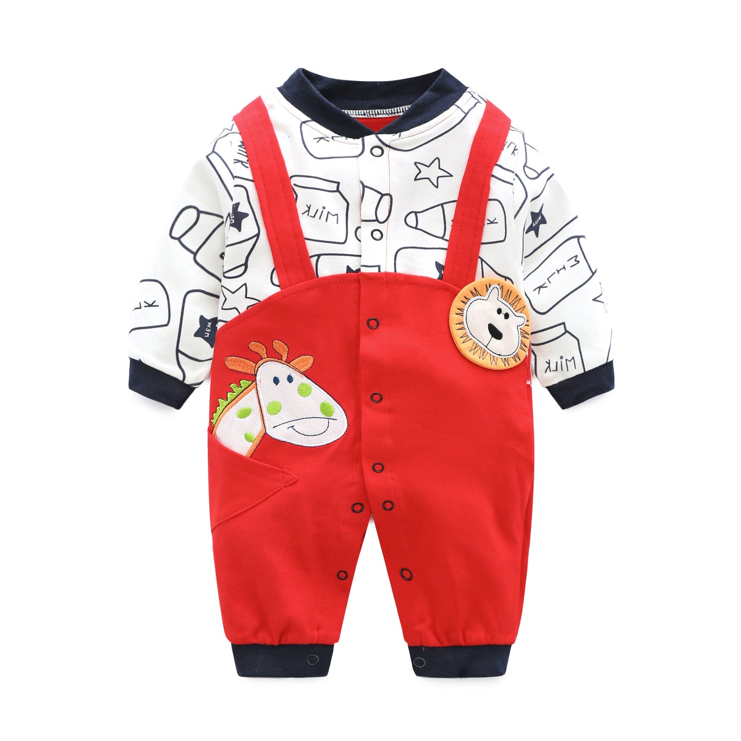 Jumpsuit Class Pure Cotton Korean Short-sleeved Jumpsuit, Climbing Suit