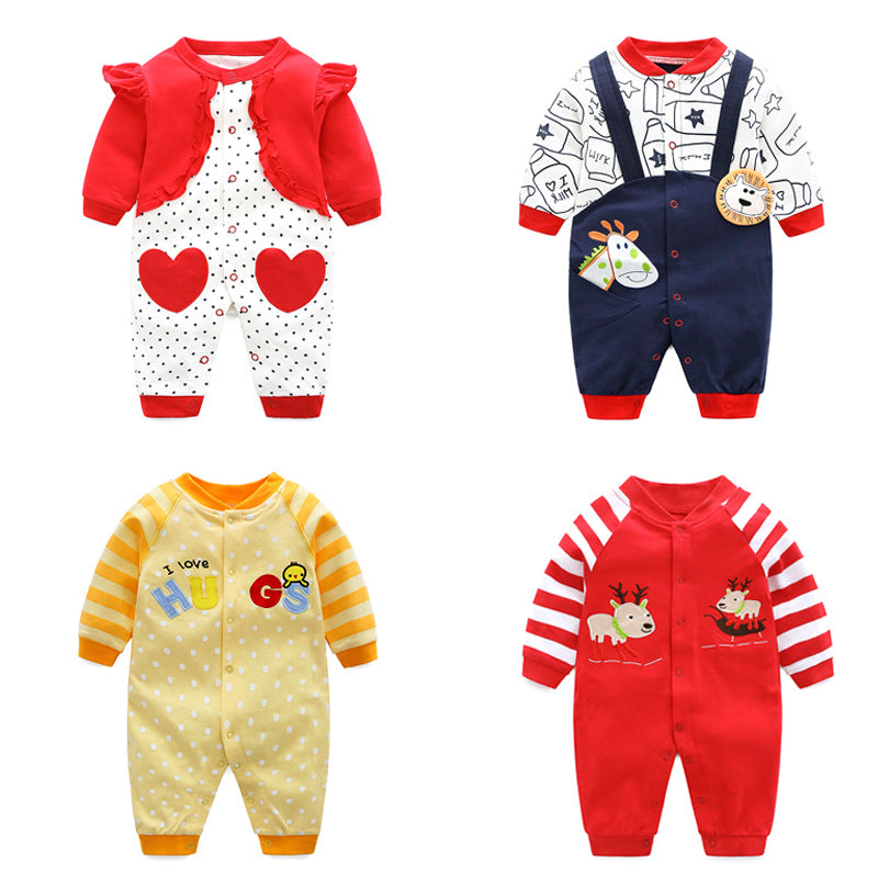 Jumpsuit Class Pure Cotton Korean Short-sleeved Jumpsuit, Climbing Suit