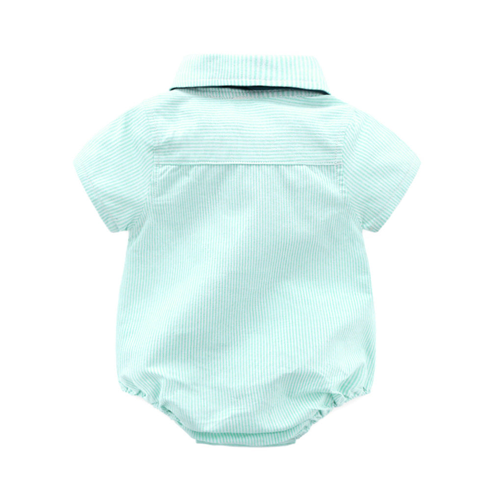 Children's Boy's Short-sleeved Rompers Romper Shorts Two-piece Children's Suit