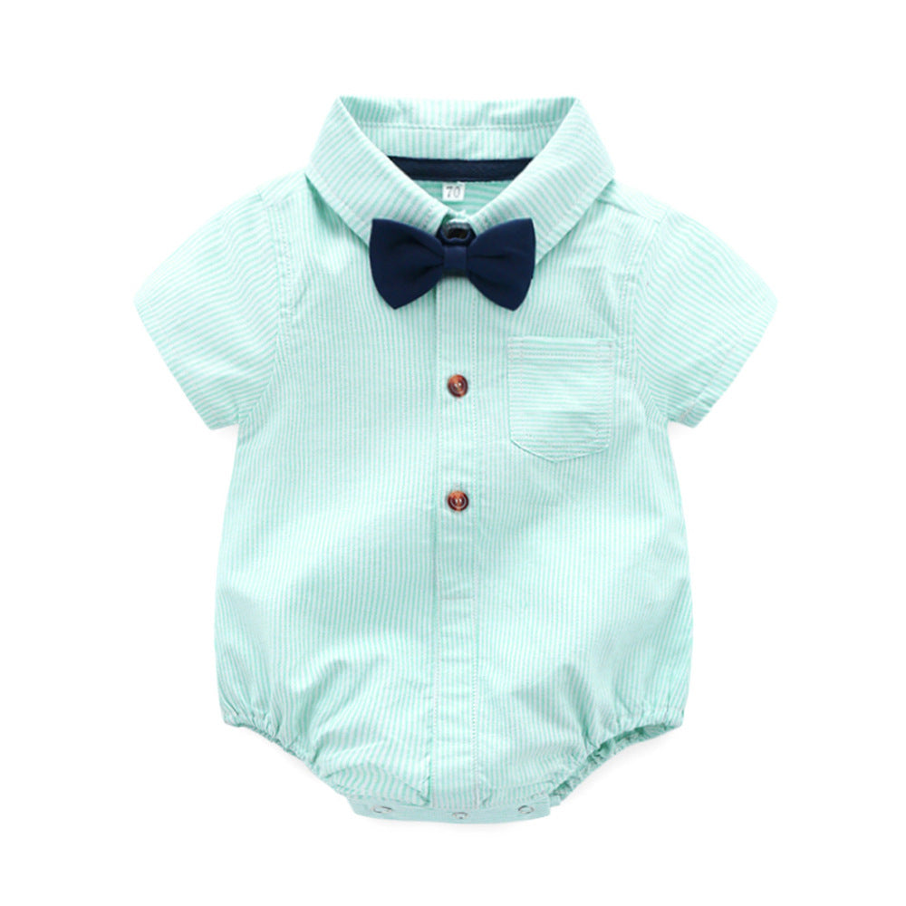 Children's Boy's Short-sleeved Rompers Romper Shorts Two-piece Children's Suit