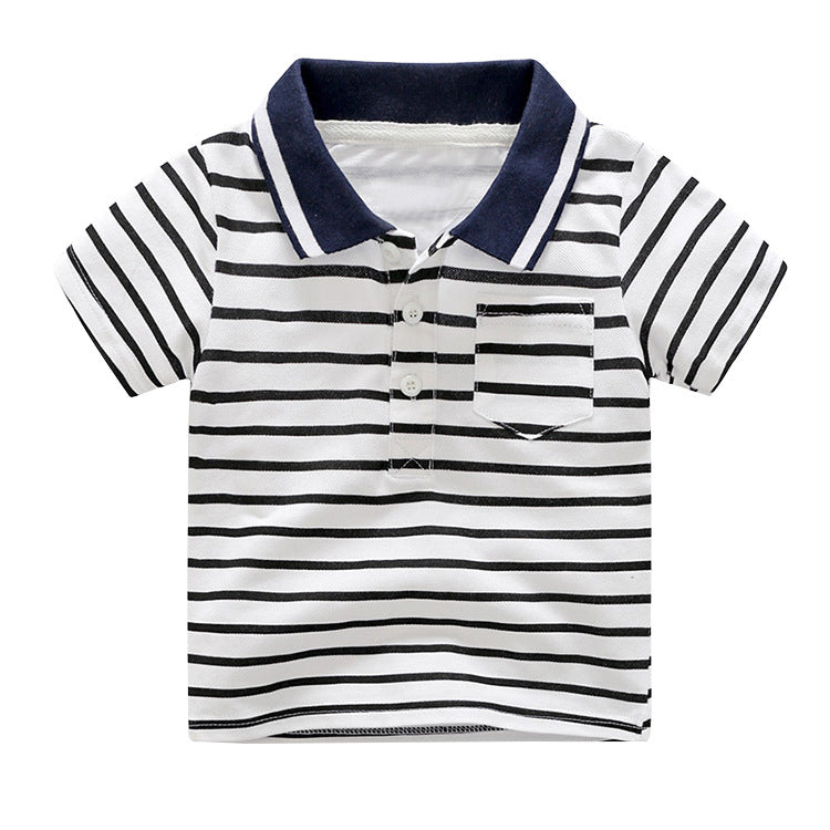 Summer Short Sleeve Shirt Three-dimensional Cartoon Casual Short-sleeved Top Children's T-shirt