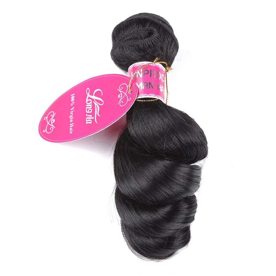 Versatile New Person Straight Weft Set Real Hair Wig