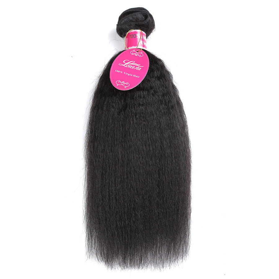Versatile New Person Straight Weft Set Real Hair Wig