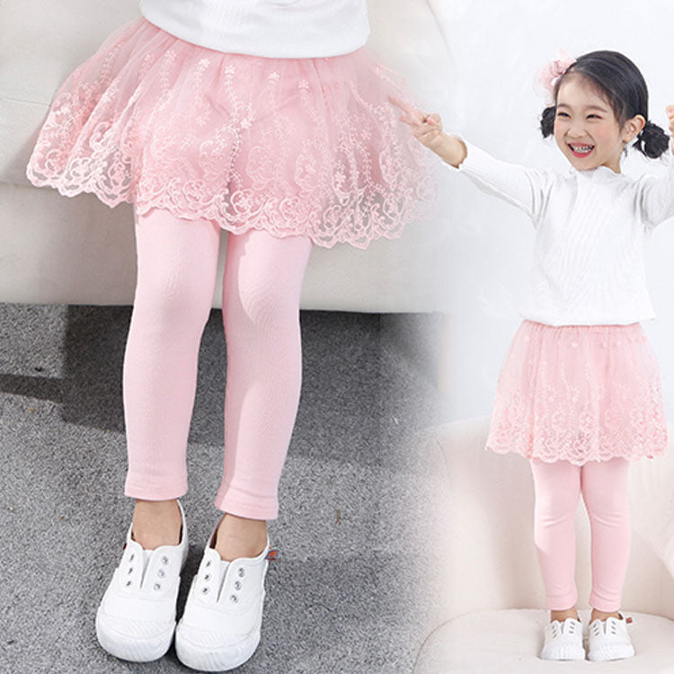 Choose Autumn Base Culottes Skirted Leggings Outer Children's Pants