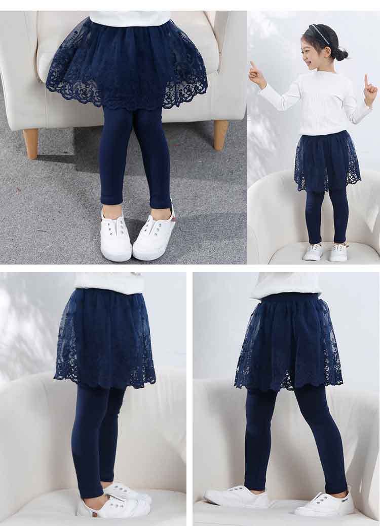 Choose Autumn Base Culottes Skirted Leggings Outer Children's Pants