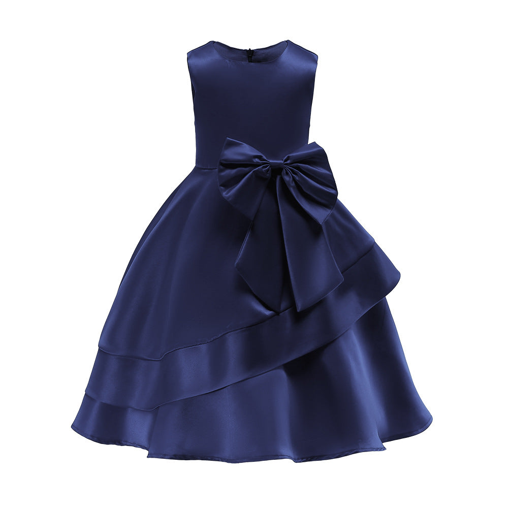Performance Wear Mid-length Red Princess Shirt Children's Dress