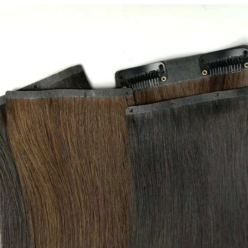 Set Extension Lengthened Clip Piece Kit All Can Real Hair Wig