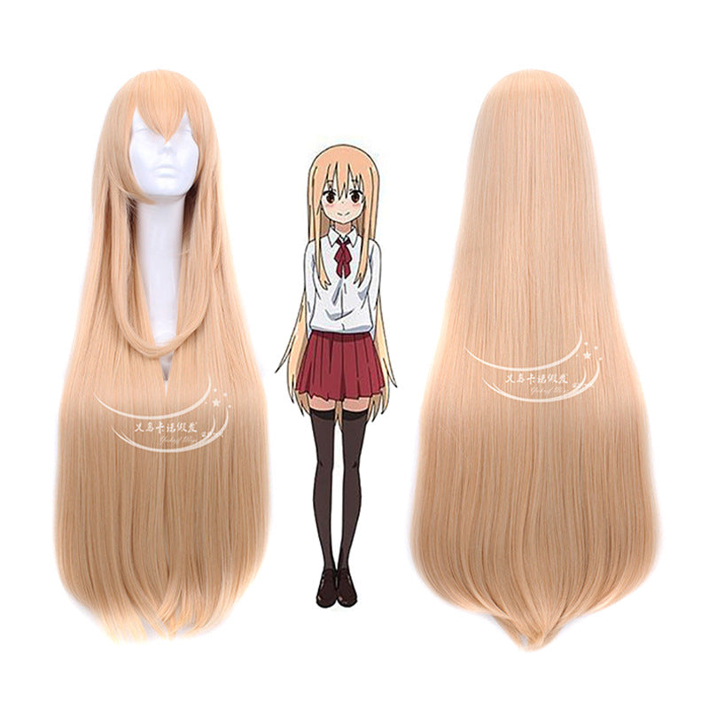 Anime Small Buried Universal Face Long Straight Cos Wig