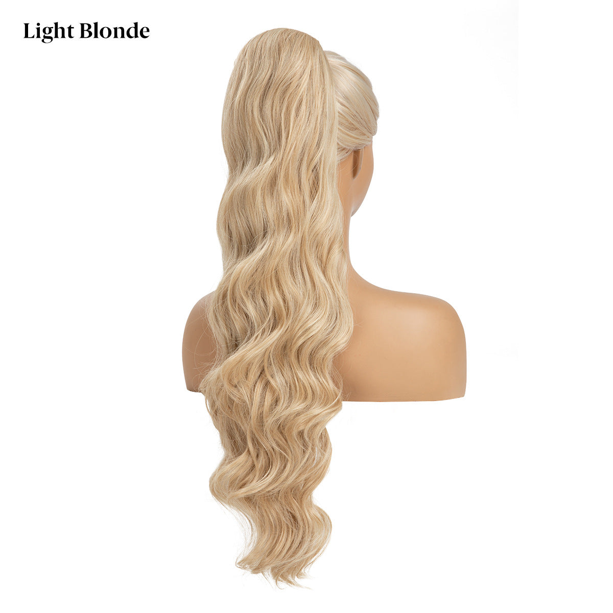 Women's Ripple Drawstring Chemical Fiber Long Curly Wig Ponytail