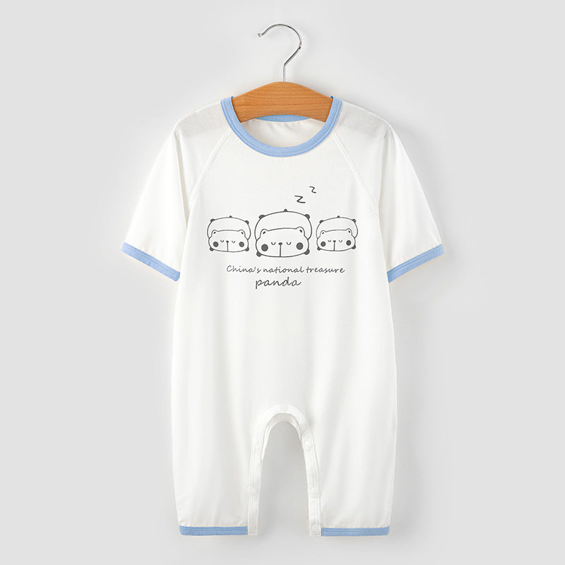 Women's & Men's For Babies Short Sleeve Rompers Summer Thin Air Jumpsuit, Climbing Suit