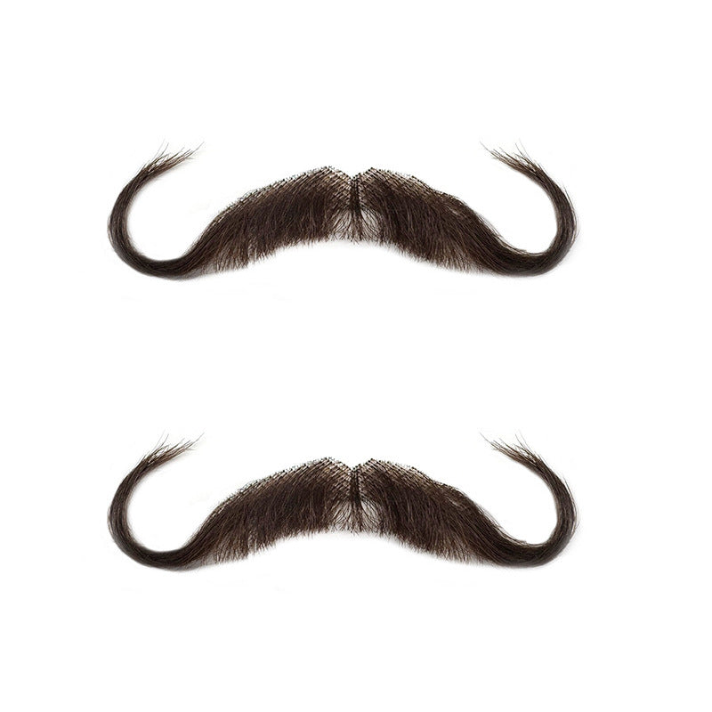 Men's Film Television Makeup Beard Props Real Human Hair Simulation Tin Other Wig