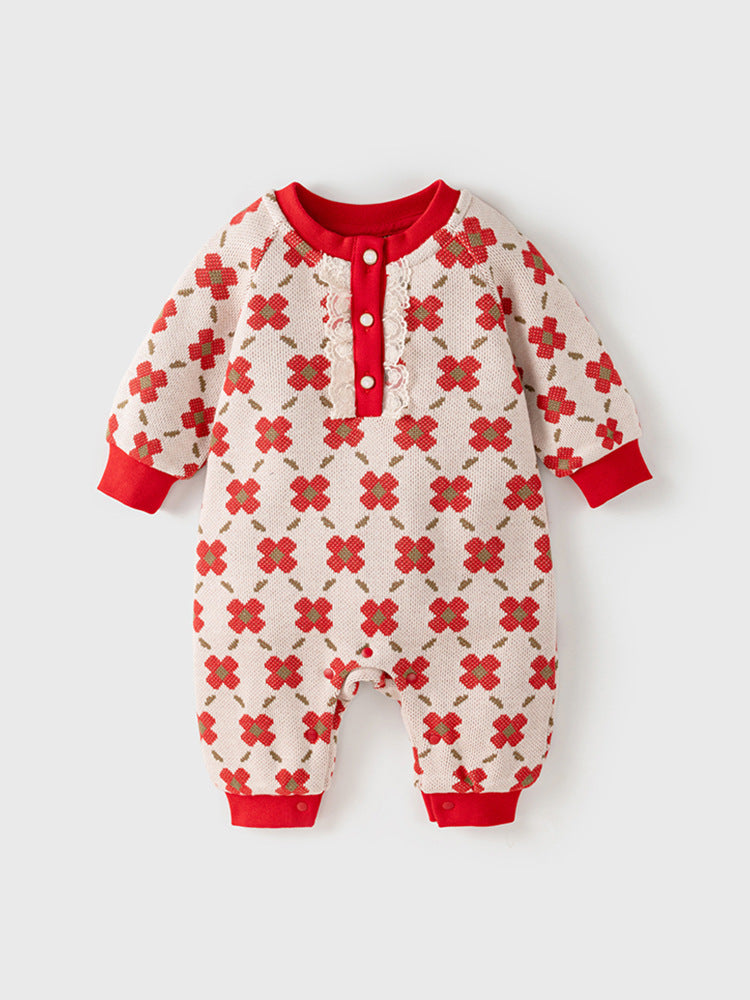 Spring Sweater Jumpsuit Knitted Going Out Clothes Born Fashionable Jumpsuit, Climbing Suit