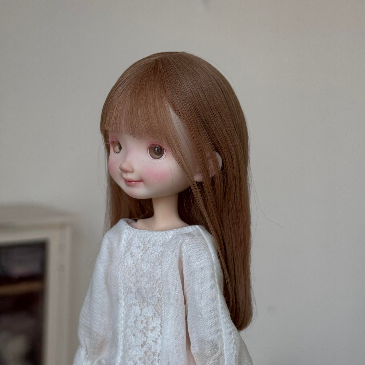 Spring Hair Long Straight Can Be Trim Shape Cos Wig
