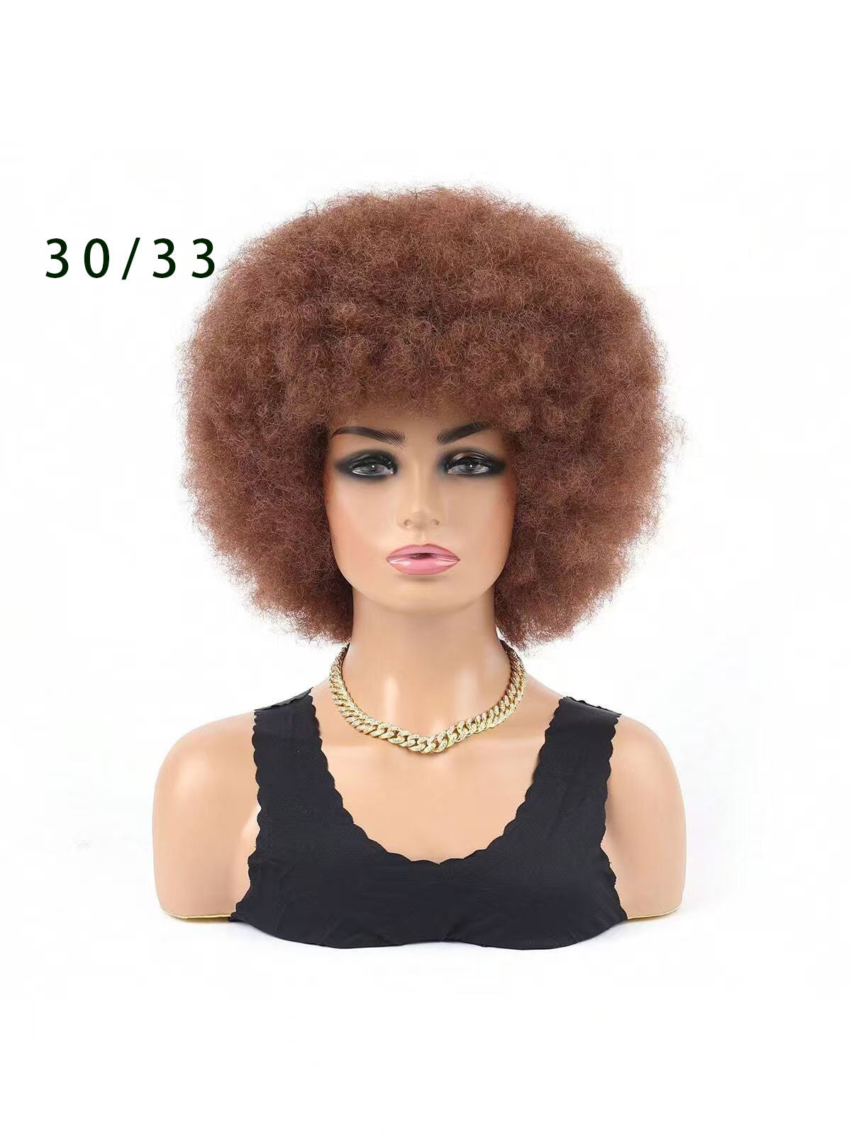 Afro Head Cover Small Volume Fluffy Short Other Wig