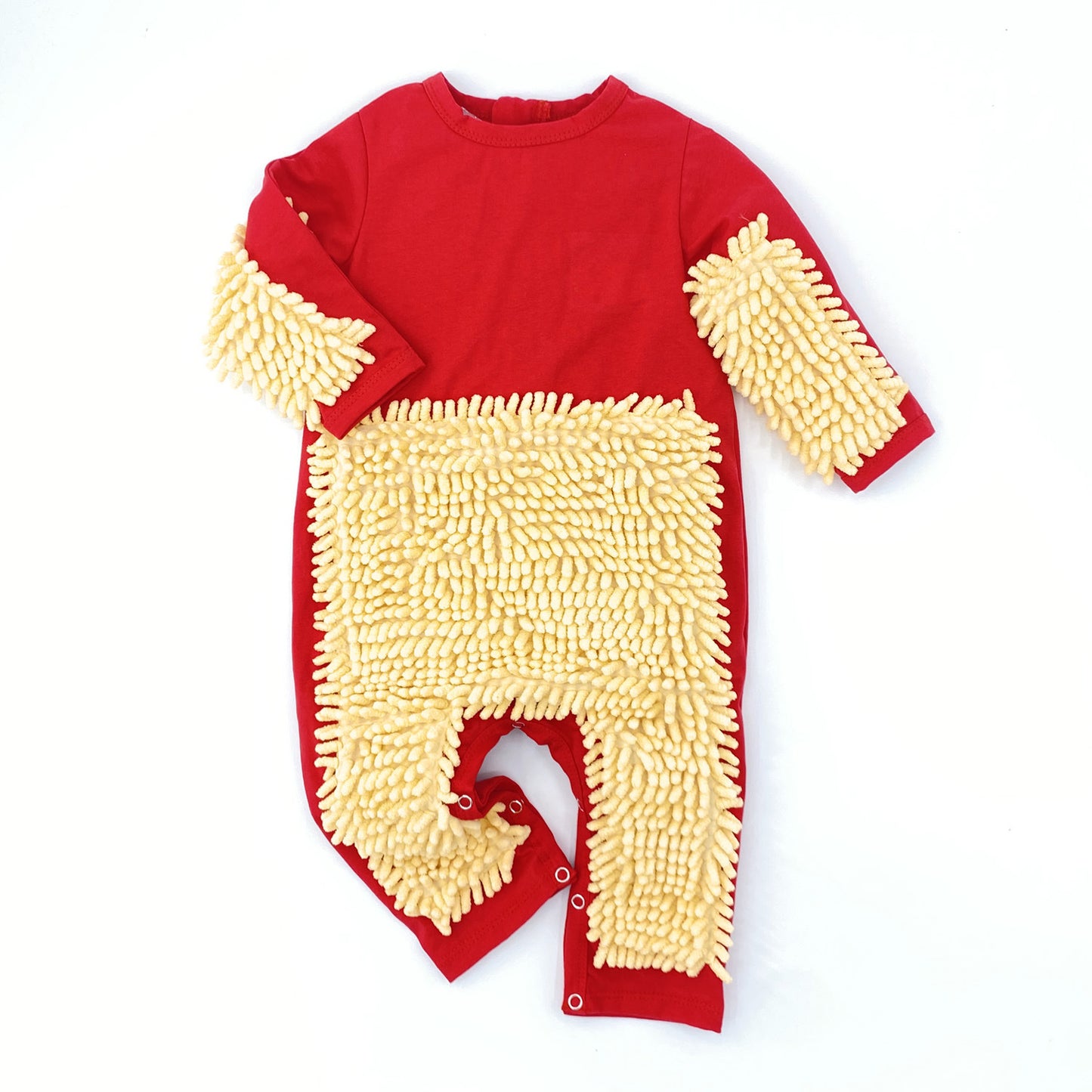Mop Man Crawling Jumpsuit Zipper Overclothes Jumpsuit, Climbing Suit