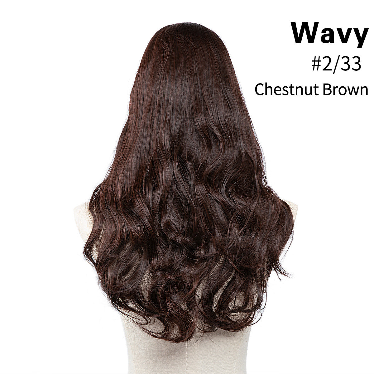 Female Long Curly Hair Big Wave Fluffy Natural U-shaped Wig