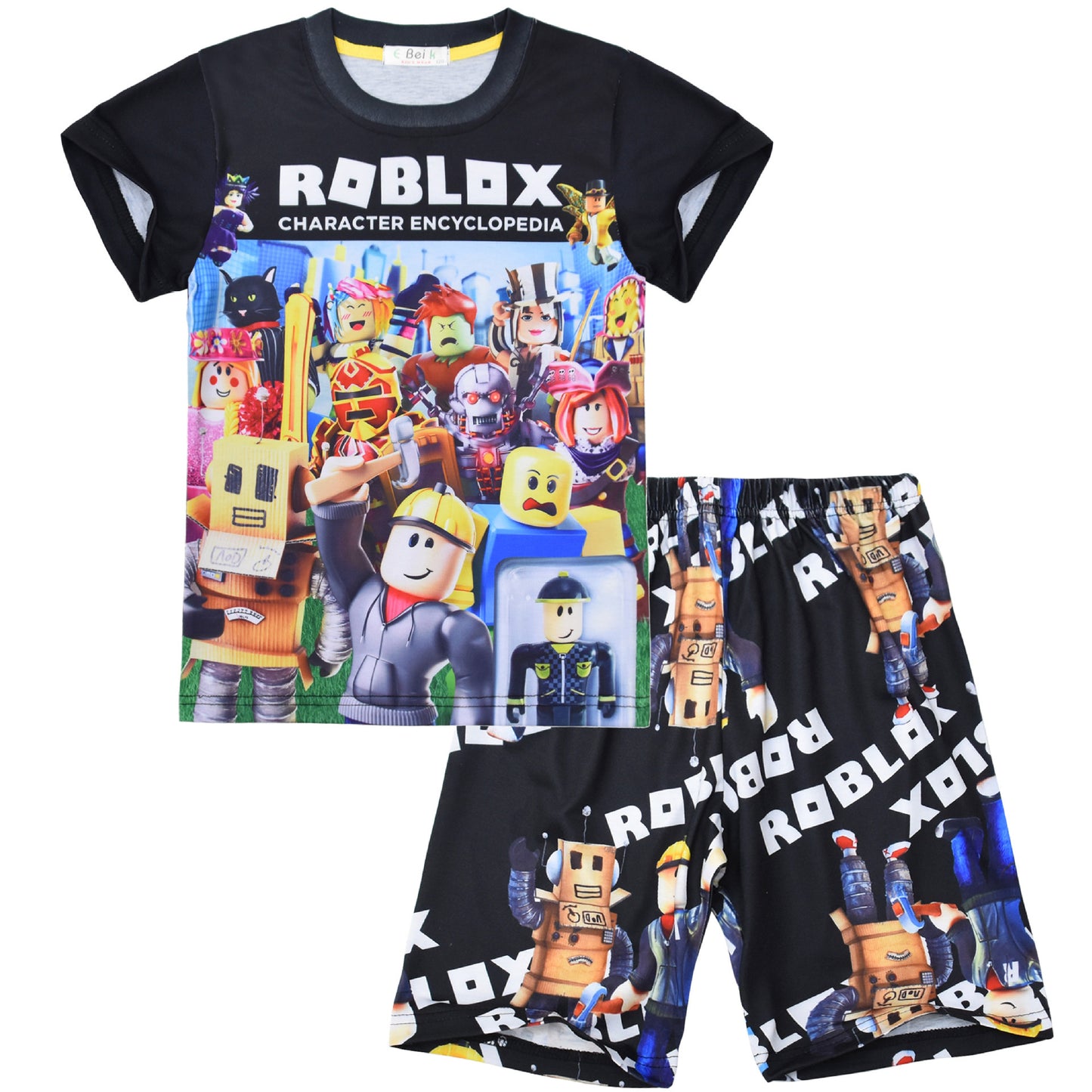 Game Digital Printing Short-sleeved Two-piece Pajamas Children's Suit