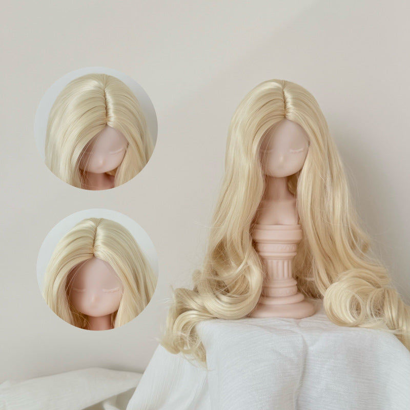 Doll Optional Medium Long Curly Hair Cos Wig