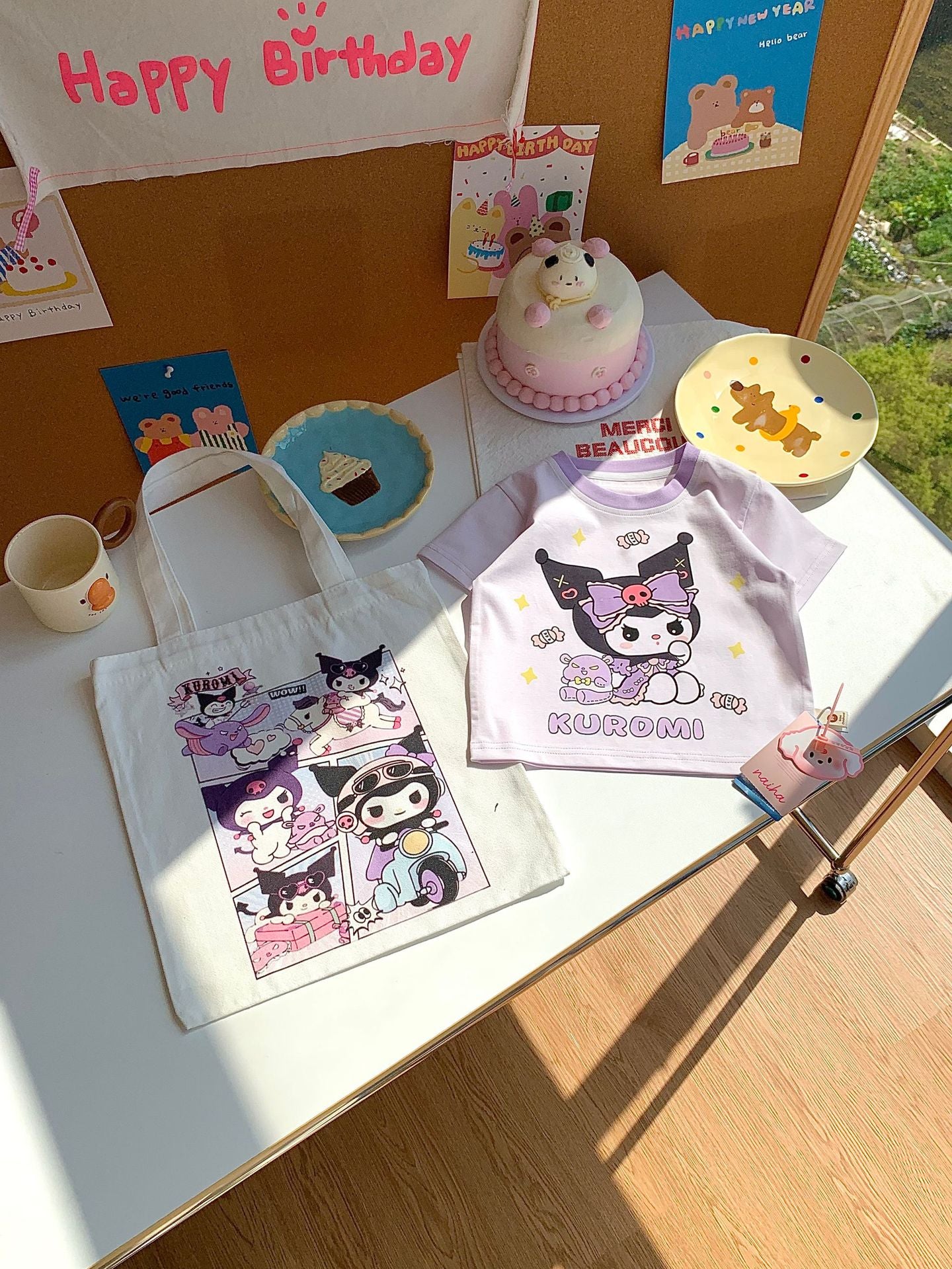 Children's Bag Summer Short Sleeve Cute Cartoon Printed Boys Korean Style Children's T-shirt