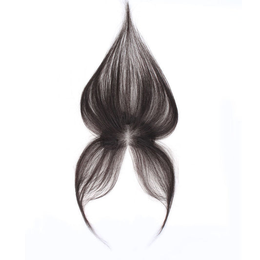 Fetal Hair Set Real Hand Woven Breathable Forehead Invisible Seamless Wig Bangs