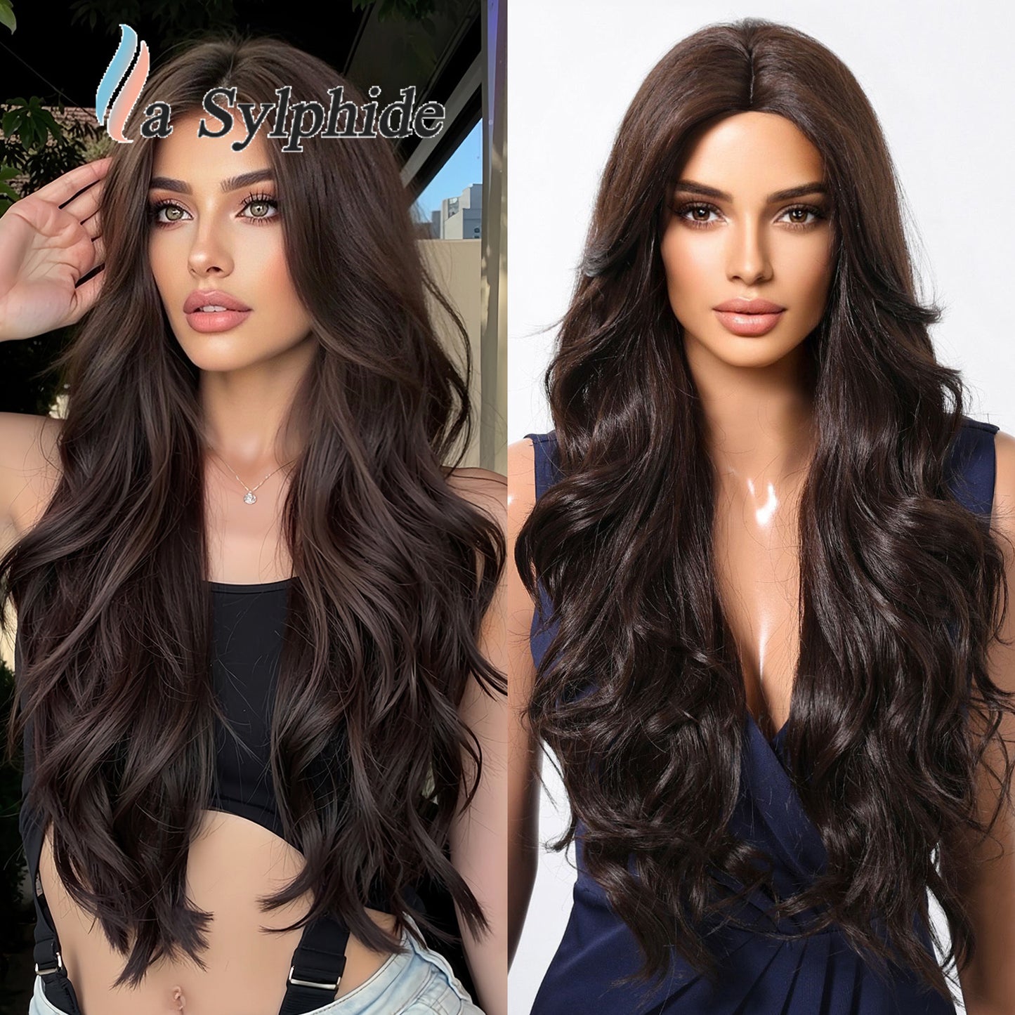 Female Gradient Gold Curly Popular Chemical Wig Long Curls