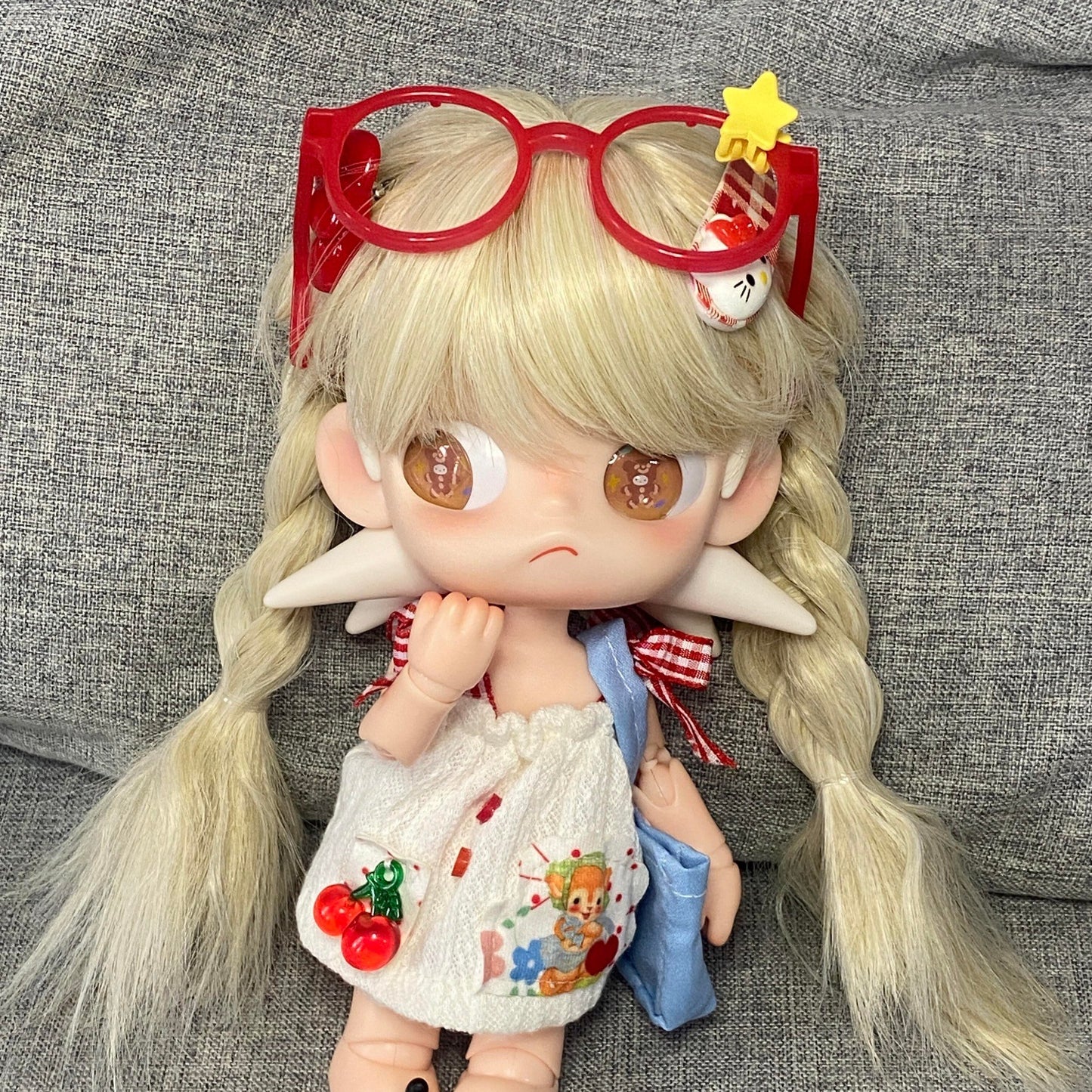 Golden Bangs Long Curly Hair High Quality Fiber Can Be Cos Wig