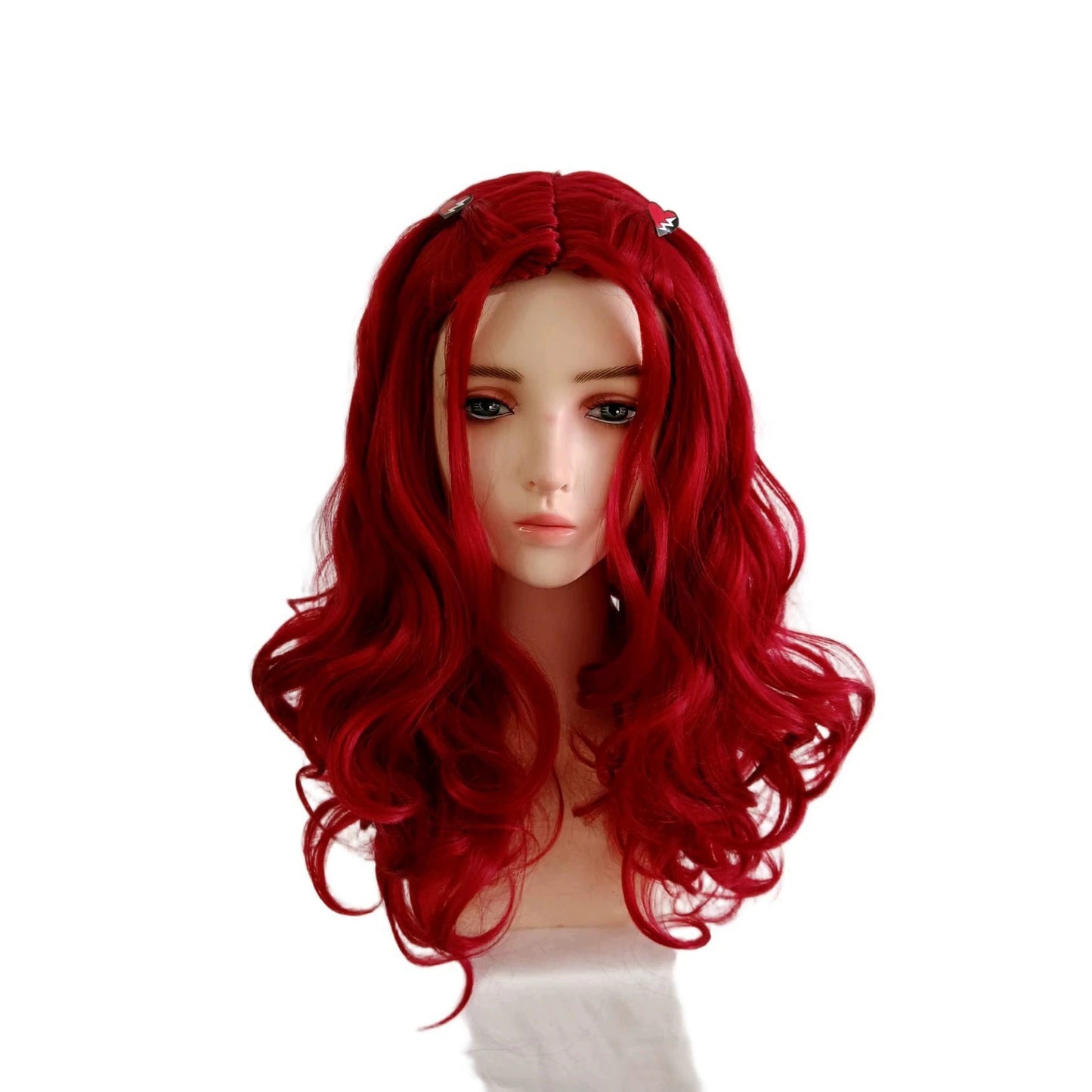 Red Star Successor Female Long Curly Cos Wig