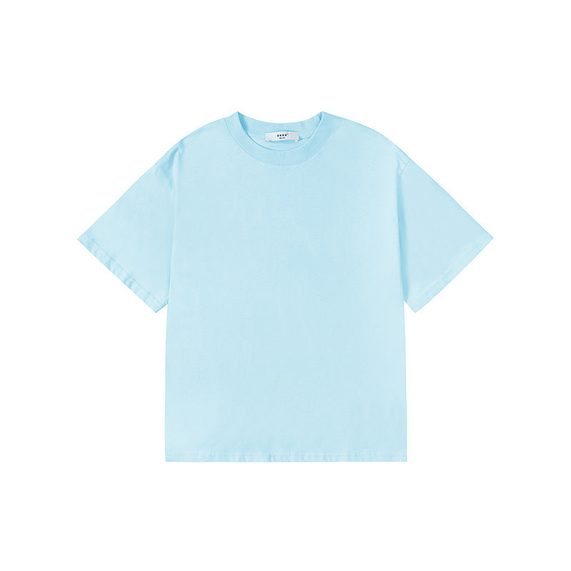 Children's Color Boys Cotton Short-sleeved Middle Big Children's T-shirt