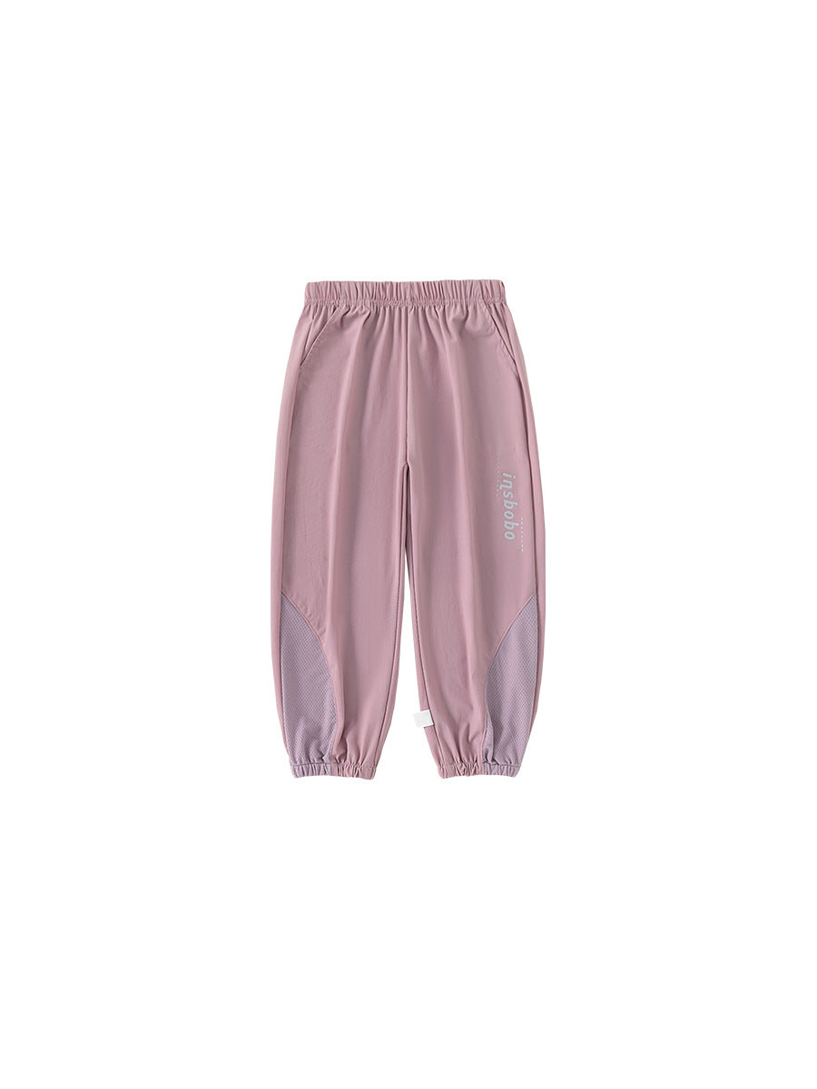 Children's Boys Casual Summer Letter Printing Stitching Anti Children's Pants