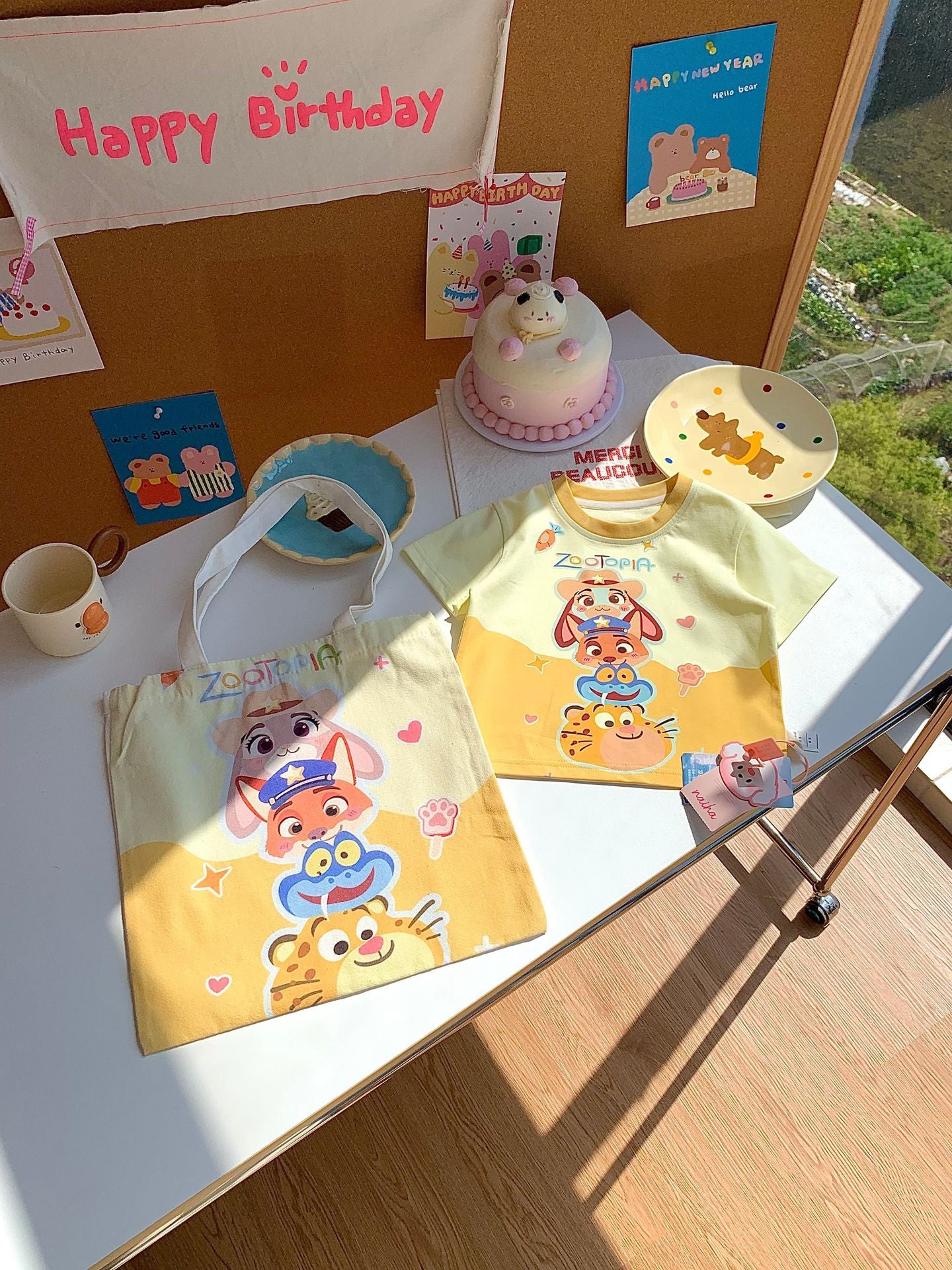Children's Bag Summer Short Sleeve Cute Cartoon Printed Boys Korean Style Children's T-shirt