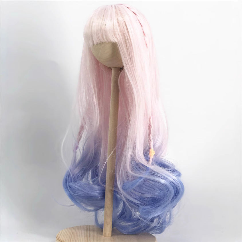 Hairstyle Little Barbie Points Gradient Curly Wig Long Curls