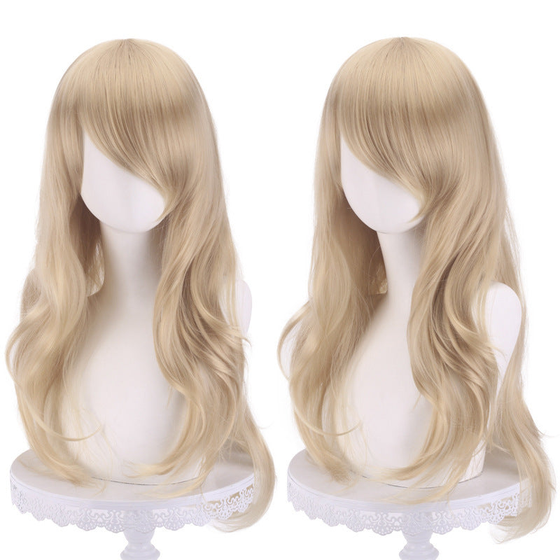 Anime Universal Long Curly Hair Micro Cos Wig