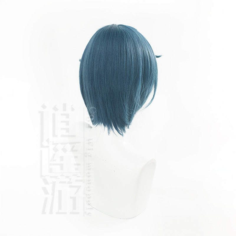 God Line Autumn Silicone Scalp Head Gray Blue Smooth Modeling Cos Wig