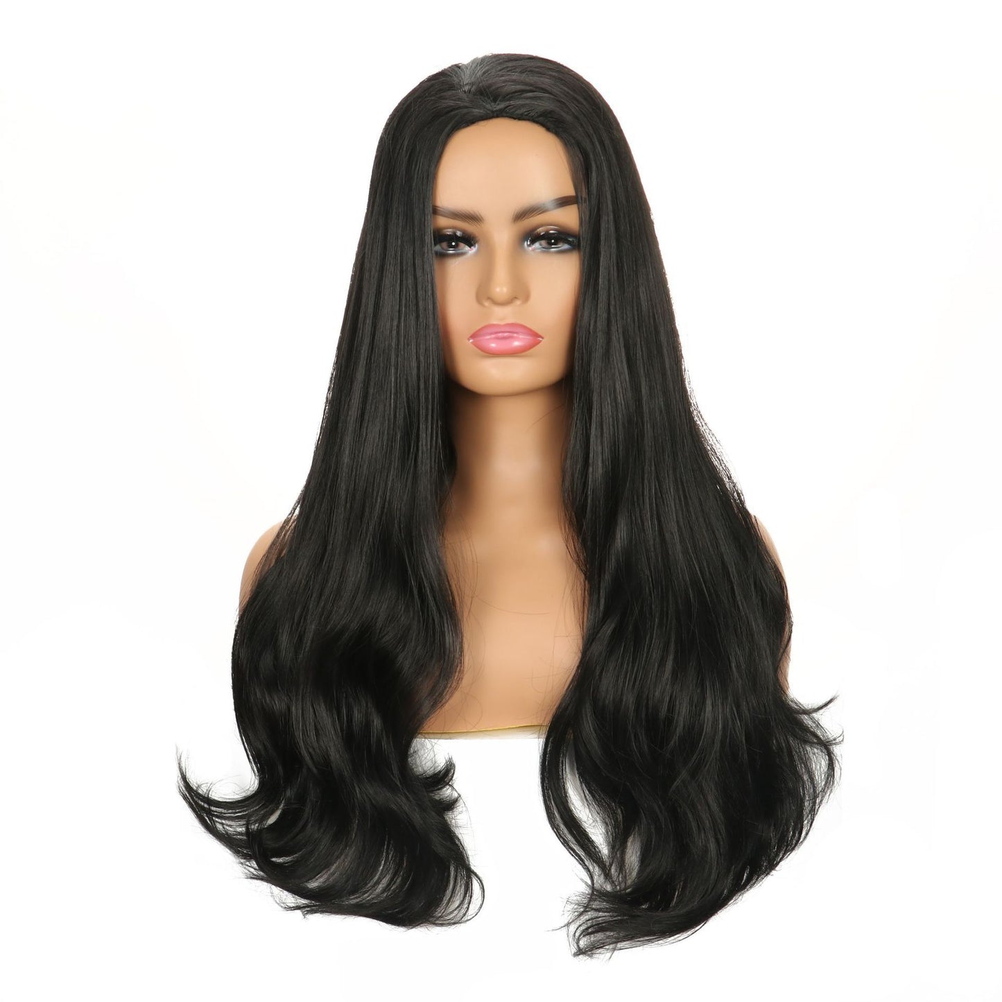 Female Gradient Gold Curly Popular Chemical Wig Long Curls