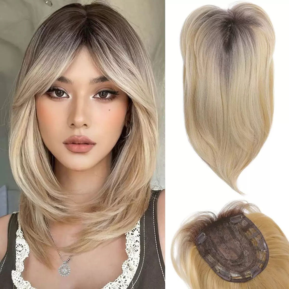 Women's Curly Hair Synthetic Natural Breathable Chemical Fiber Wig