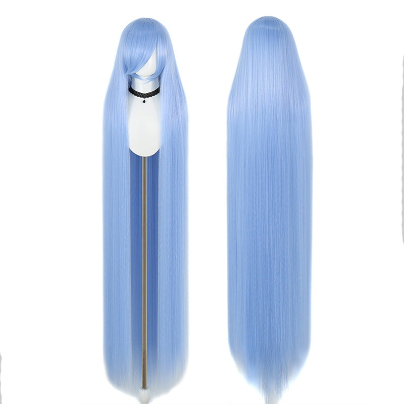 Five Corn Stigma Universal Curly Hair Bangs Optional Colorful Long Straight Wig