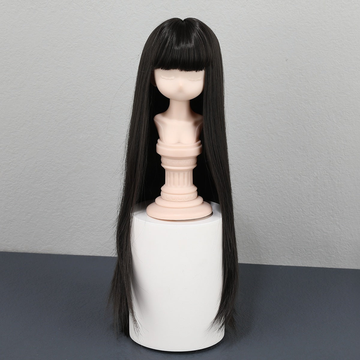 Queen Doll Basic Straight Bangs Rough Long Hair Split Cos Wig