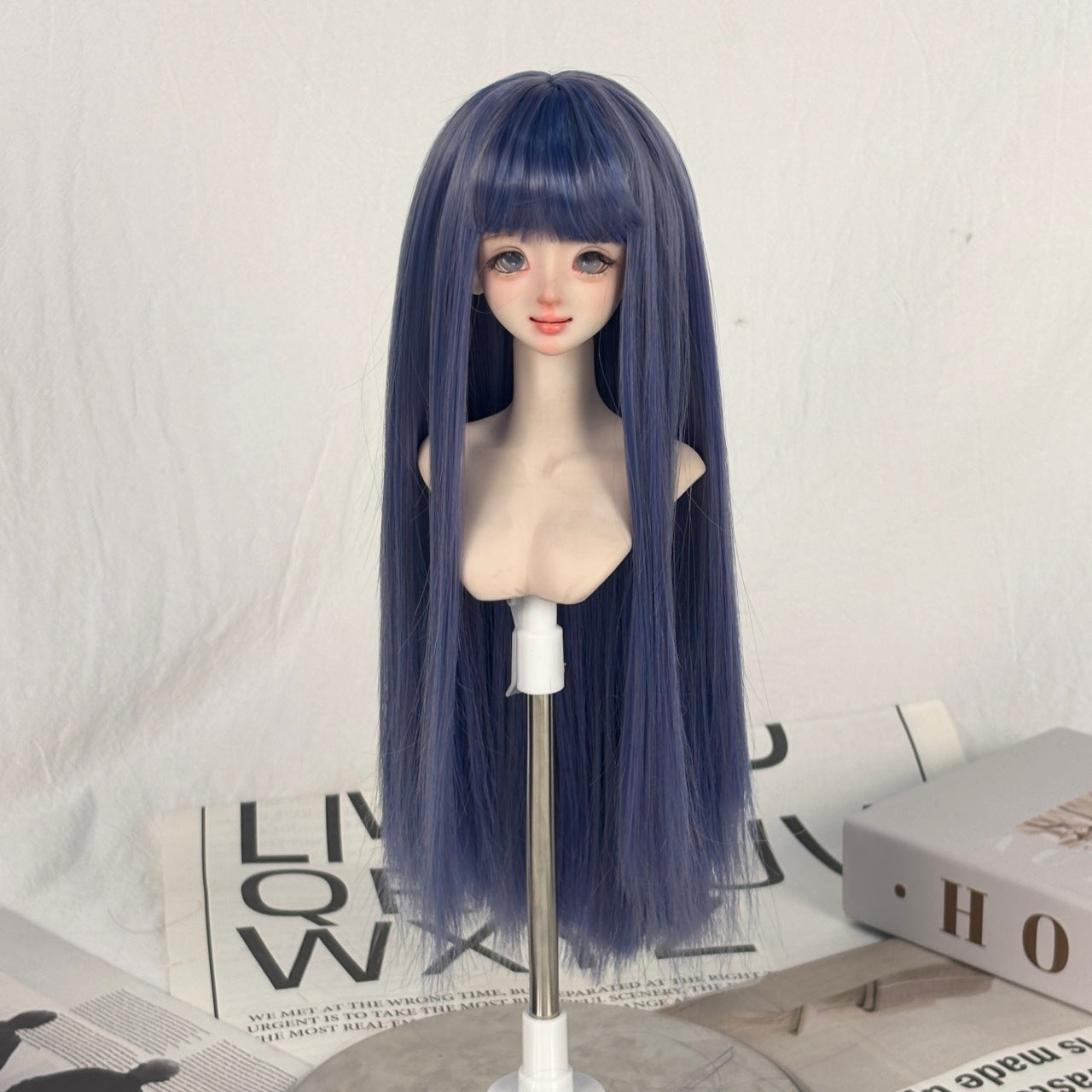 Bangs Long Straight Hair Points Fake Embryo Can Be Changed Cos Wig