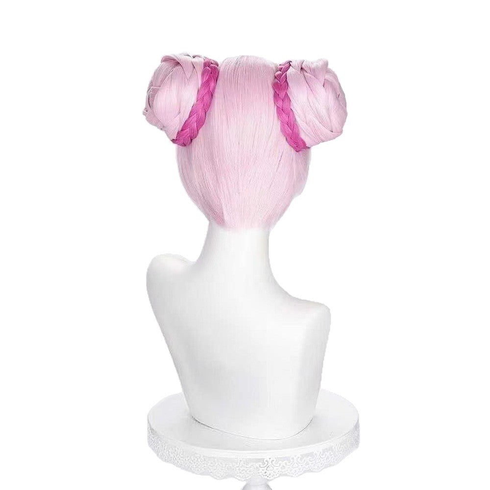 Glory Original Leather Pink Double Hair Package Cos Wig