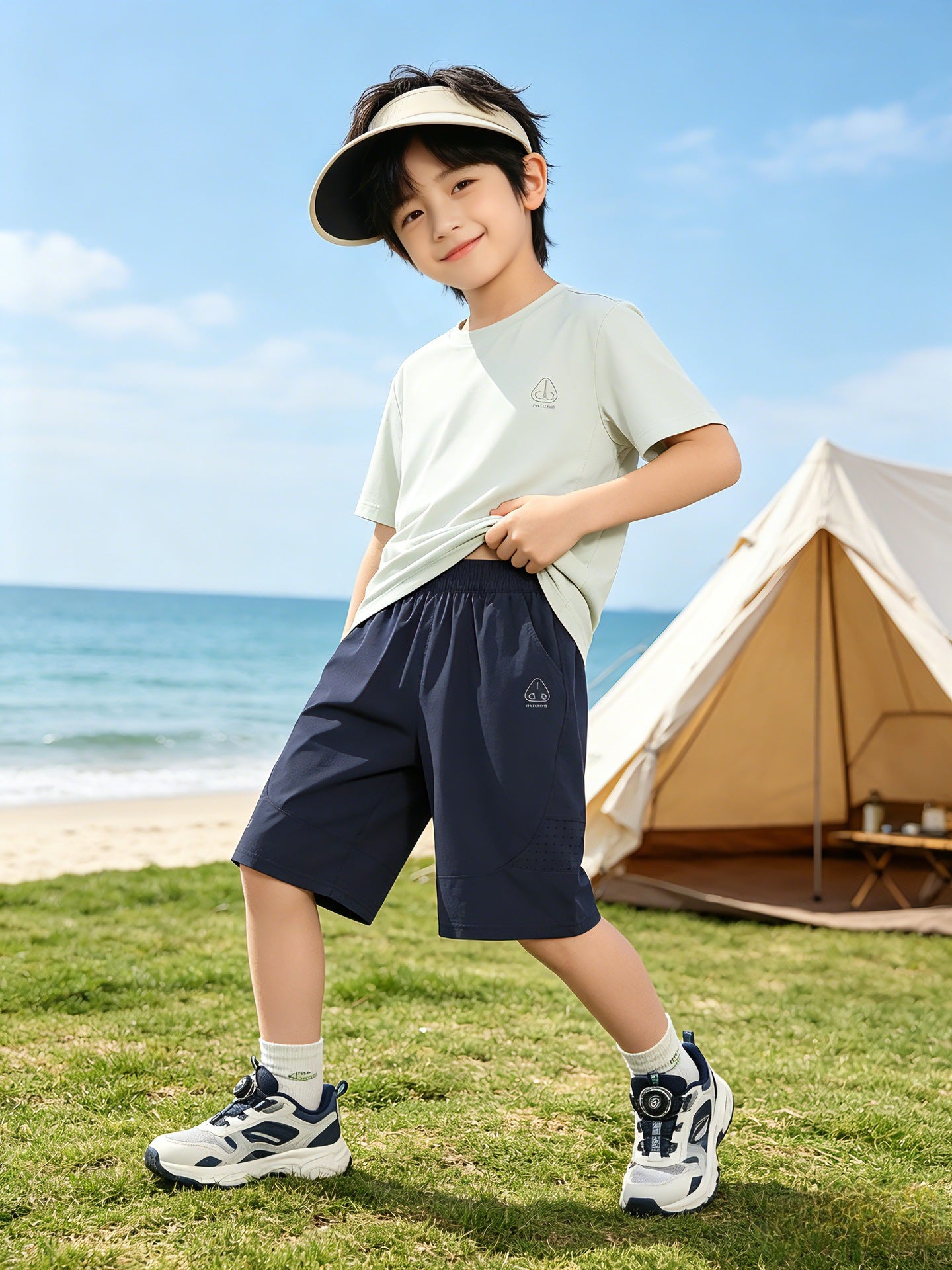 Children's Shorts Medium Big Fashionable Cropped Outdoor Children's Pants