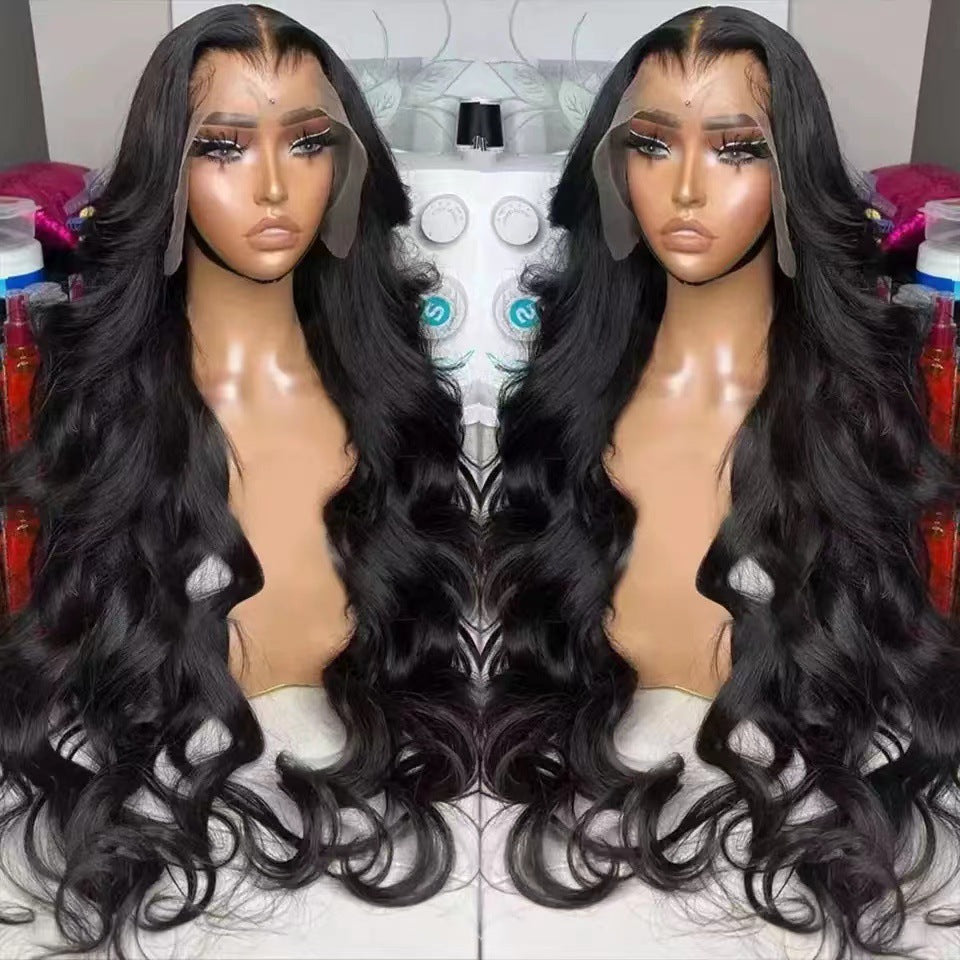 Cool Elegant Front Lace Ms. Hair Wig Long Curls