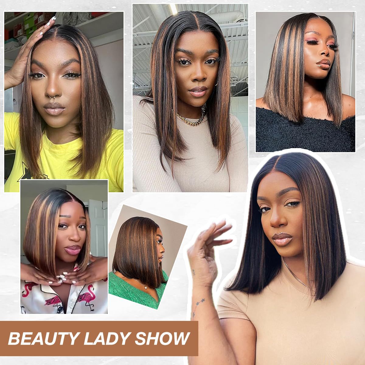 Charming Attractive Trendy Comfortable Graceful Human Real Hair Wig