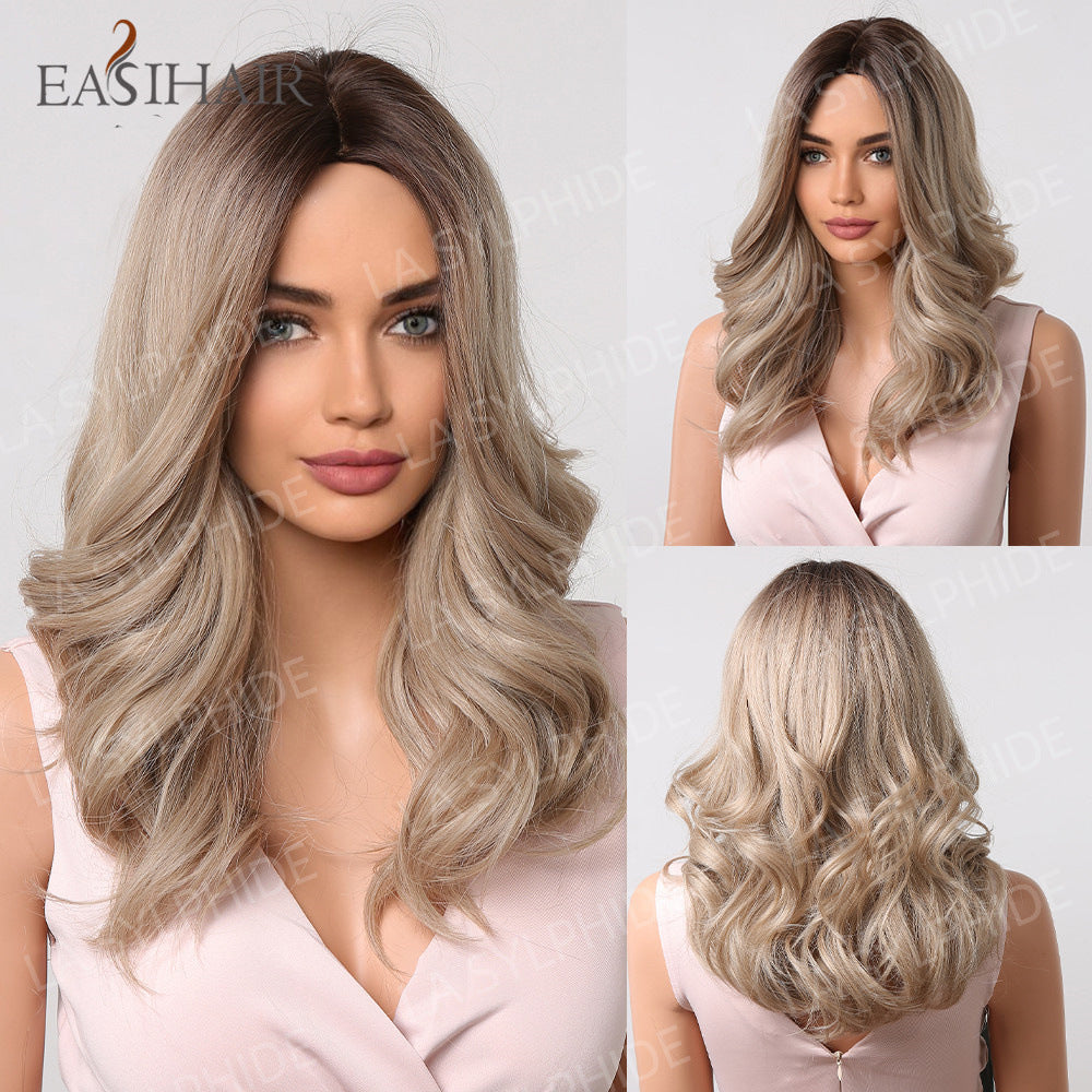Women's Large Wave Curly Hair Fluffy Fashion Micro Wig Long Curls