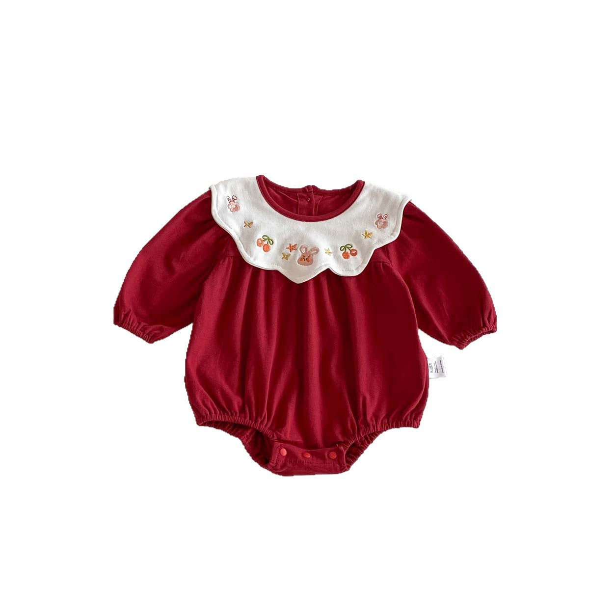 Clothes Fashionable Embroidery Doll Collar Jumpsuit Bag Jumpsuit, Climbing Suit