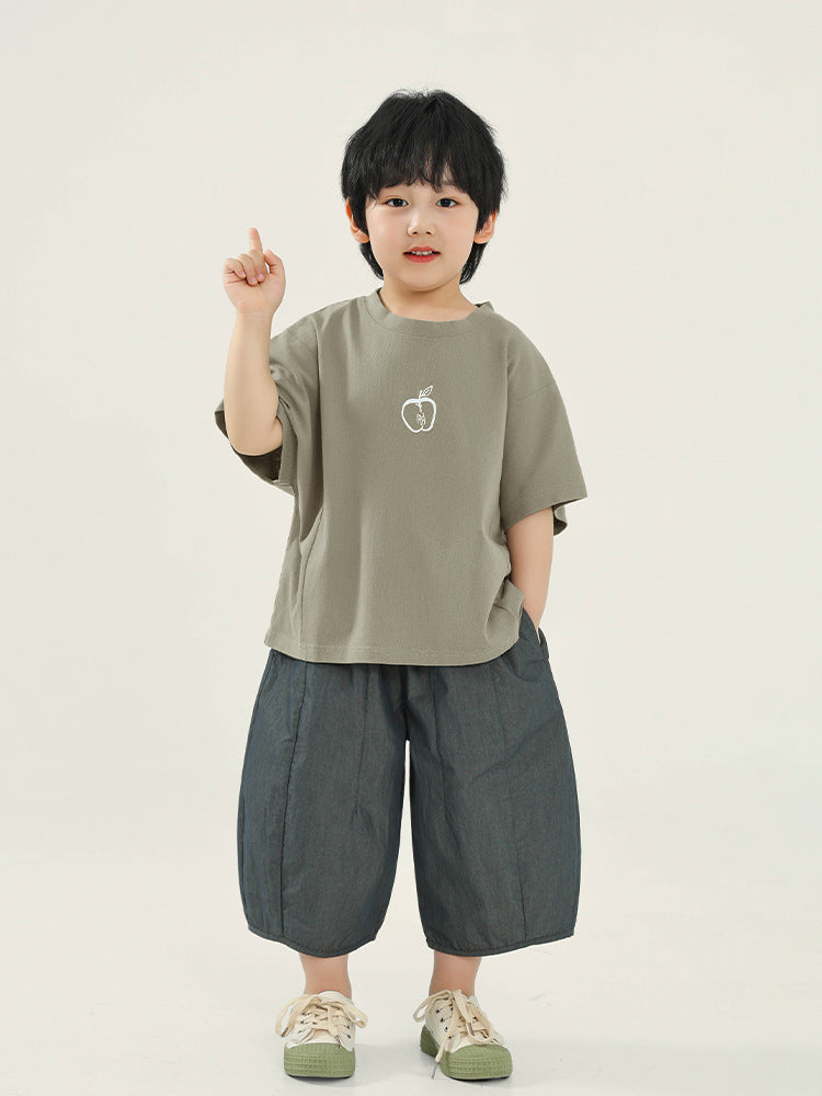 Children's Clothing Boy's Short-sleeved Summer Korean Loose Top Children's T-shirt