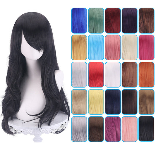 Anime Universal Long Curly Hair Micro Cos Wig