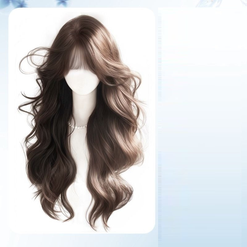 Hair Upgrade Simulation Scalp Arbitrary Split Fluffy Big Wig Long Curls